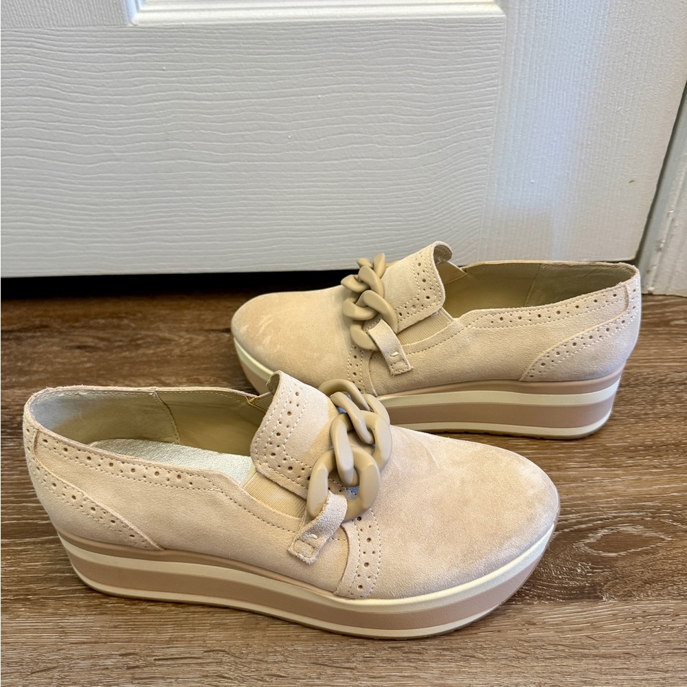 Dolce Vita Women's Jhenee Platform Beige Slip-On Loafer Sneakers, Women’s 8.5 - Picture 10 of 11